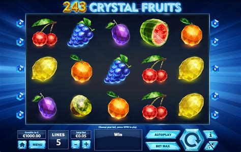  243 Crystal Fruits Перевернутый слот